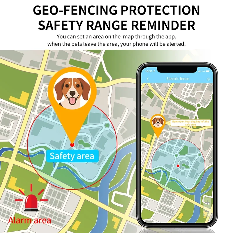 4G GPS Tracker for Hunting Dog Animal Realtime Tracking GPS Locator Waterproof 3000mAh Battery Voice Monitor Geofence Free APP