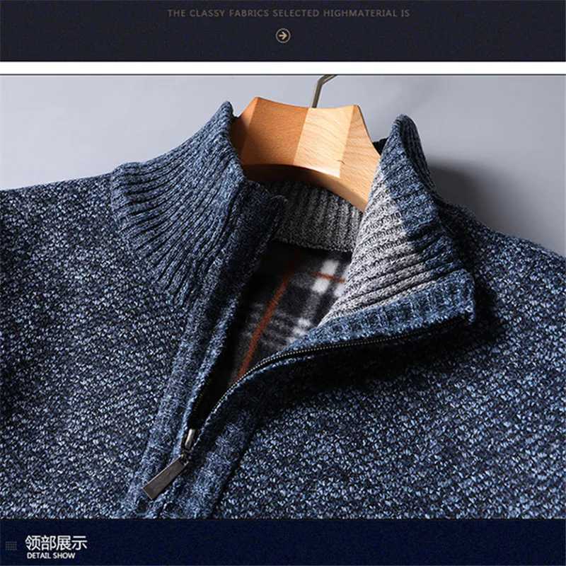 Winter mens thick wool sweater half zipper turtle neck mens high-quality ultra-thin knitted ultra-fine wool sweater W2411111