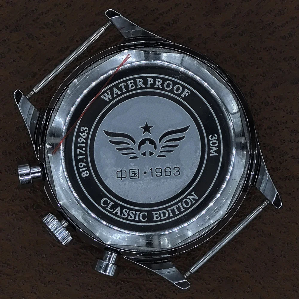Mens Watch 1963 Pilot Watch 42mm Retro Quartz Chronograph 241112