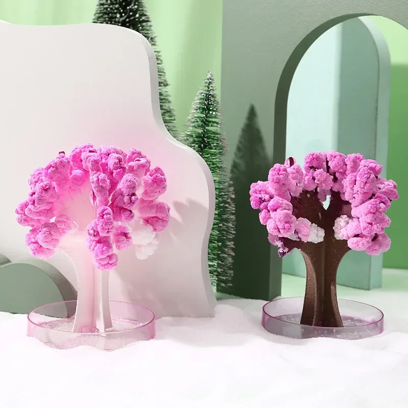 Magic Growing Christmas Tree DIY Fun Xmas Gift Toy for Adults Kids Home Festival Party Decor Props Mini 01e01