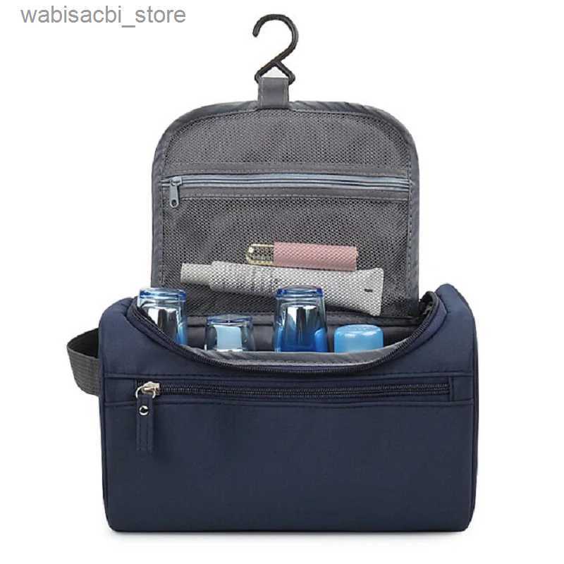 Cosmetic Bags Portable Makeup Bag Uni Capacity Waterproof Cosmetic Organizer Toiletry Hanging Case Pouch for Women Men Wash Shaving Make Up L49