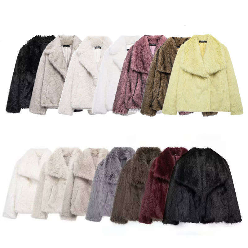 shanshi fur coat women winter women's clothing multi-color fashionable temperament socialite style faux fur jacket