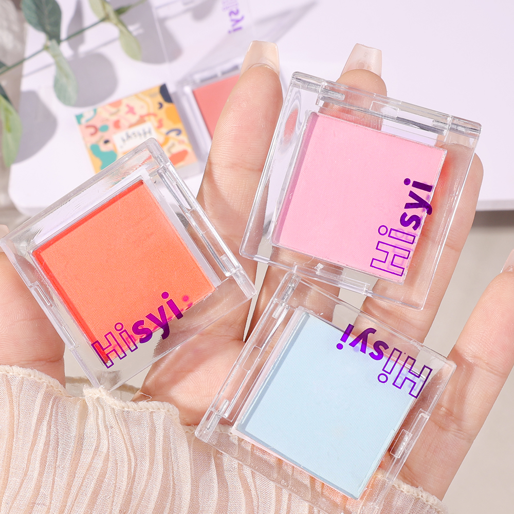 Monochrome Blush Eyeshadow Palette Matte Blusher Face Pigment Lasting Beauty Natural Cream Cheek Tint Orange Peach Blush Makeup