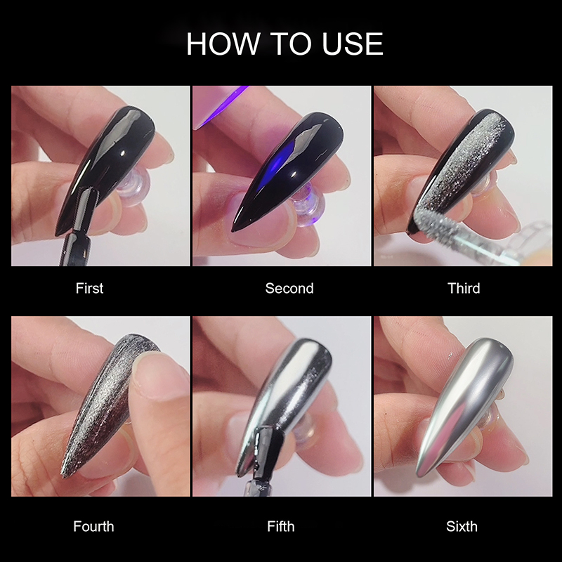 Laser Powder Chrome Nail Gel Glitter g Liquid Metallic Mirror Effect Semi permanent Varnish No Dust Manicure Material 5