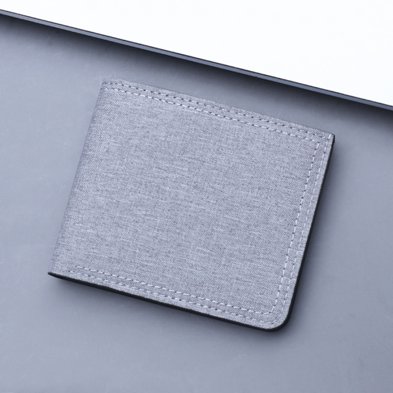 Men's Wallet Coin Purse Short Slim Men's Wallet Credit Card Bi-fold Canvas Wallet Casual Card Holder Small Vintage Coin Pouch