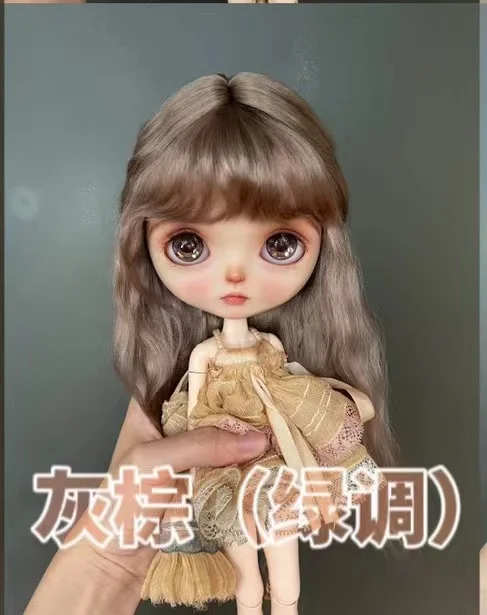 Doll Wigs for Blythe Qbaby natural Simple basic Mohair Microvolumes curls 9-10 inch head circumstance Free Shipping ba1c8