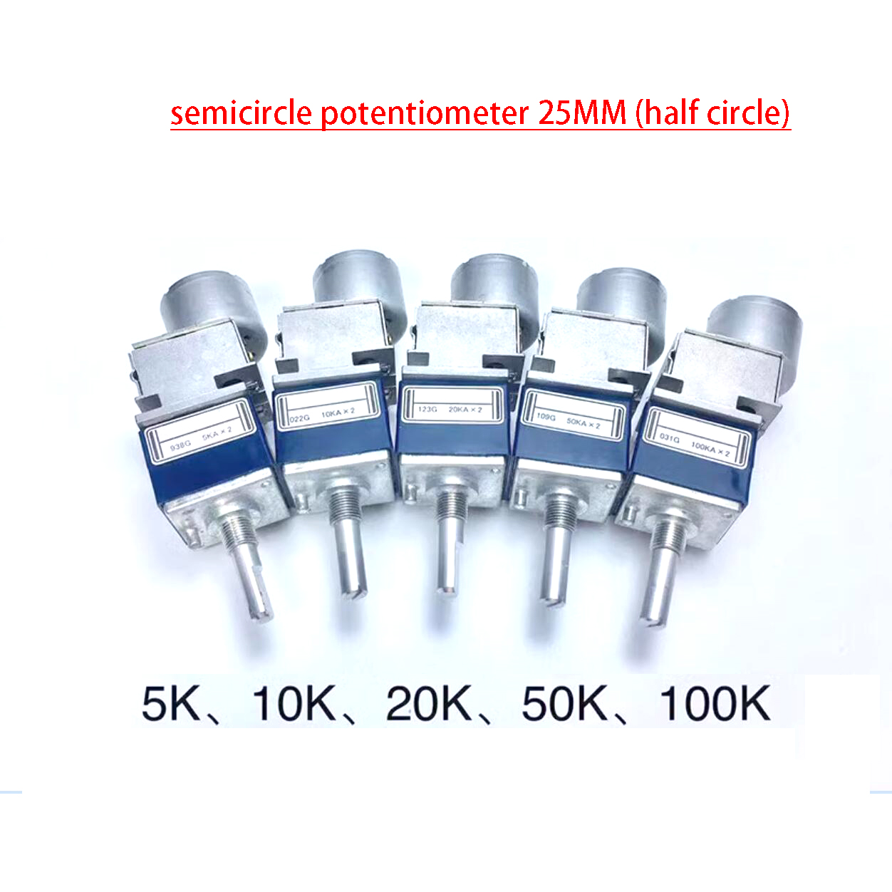 5K 10K 20K 50K 100K ALPS27 Volume Potentiometer Remote Control Board APLS Motor Potentiometer F/ Audio Preamp Pre-Amplifier