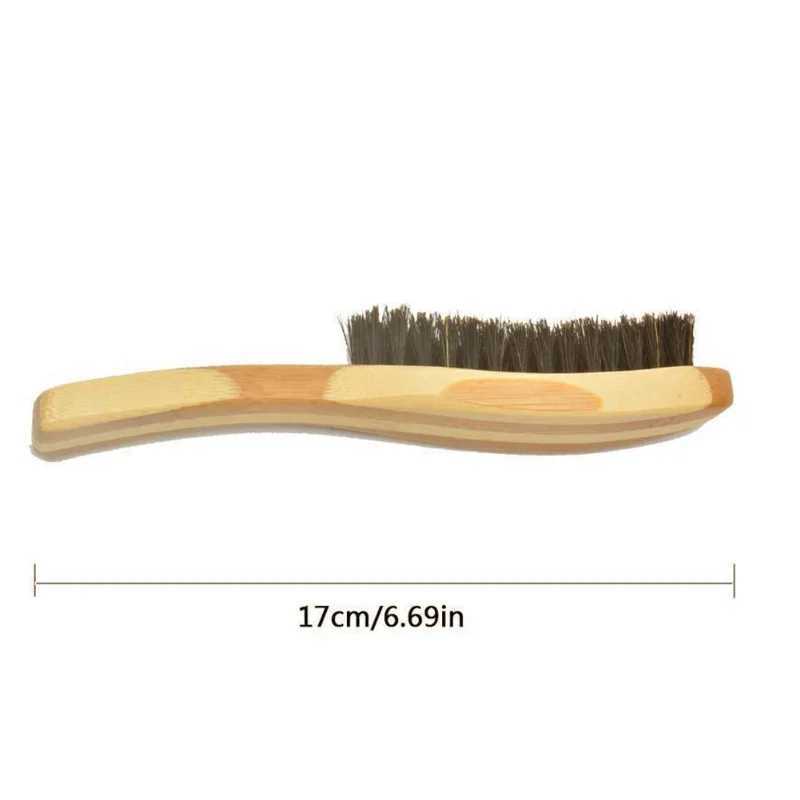 7 * 2cm mens mane beard brush shaving comb facial massage handmade yellow mustard brush care W241112