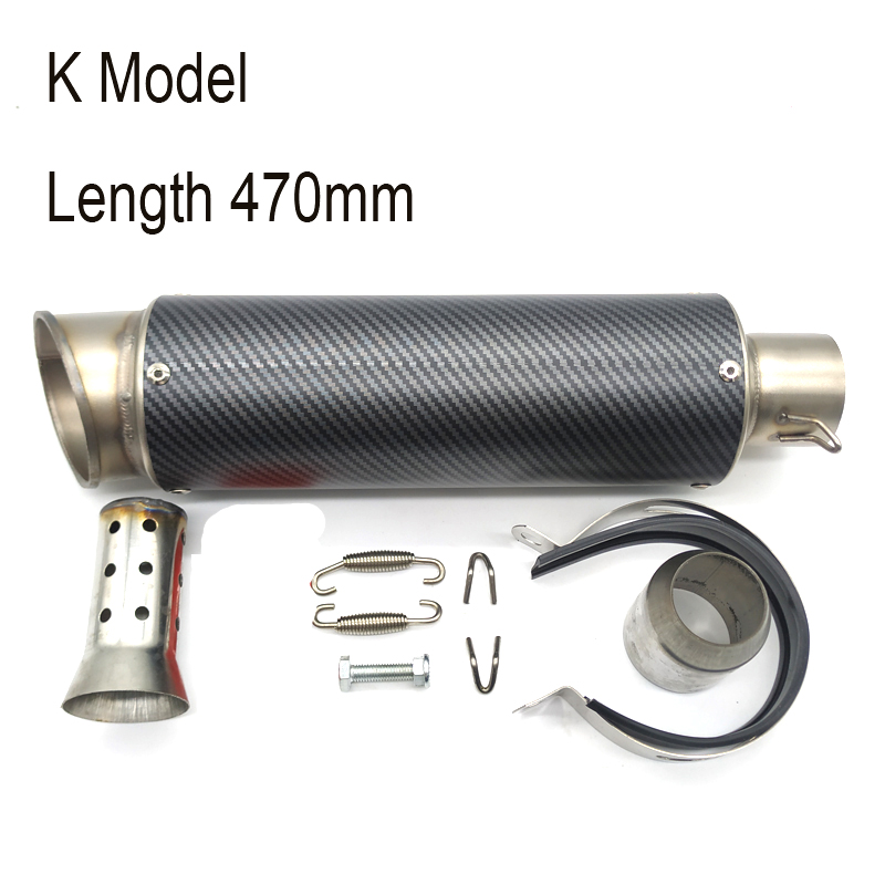 DUPANQ Inlet 51mm Motorcycle Exhaust Pipe Muffler Motocross Escape Moto Universal de0a3