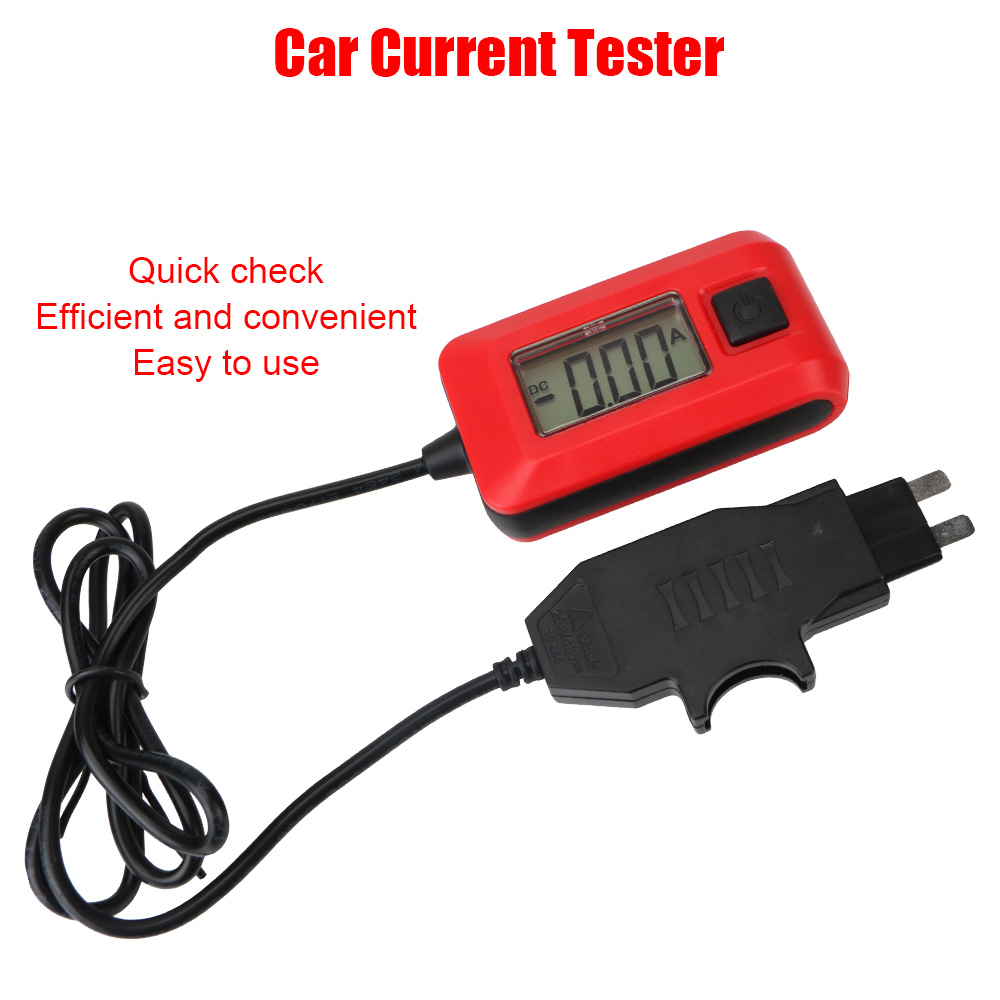 12V Range 0.01~19.99A Car Circuit Tester Current Test Fuse Diagnostic Tool Repair Detector Galvanometer Automotive Accessories
