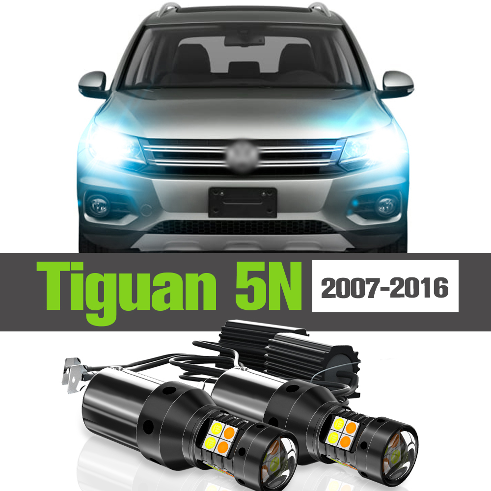 2x LED Dual Mode Turn Signal+Daytime Running Light DRL Accessories Lamp For VW Tiguan 5N 2007-2016 2009 2010 2011 2012 2013 2014 e6daf