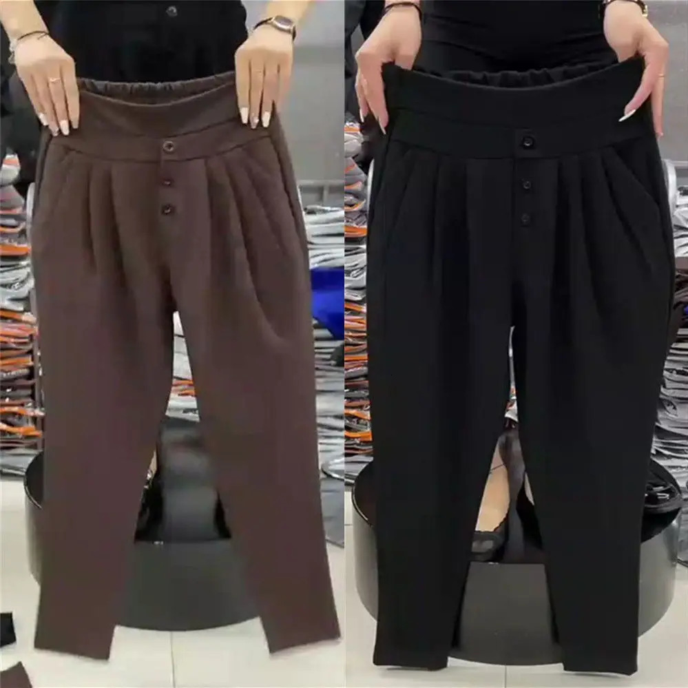 Harun Womens Casual Pants Spring/Summer Winter Item Size Loose Fithigh Waist Ankle Binding Underpants 241112