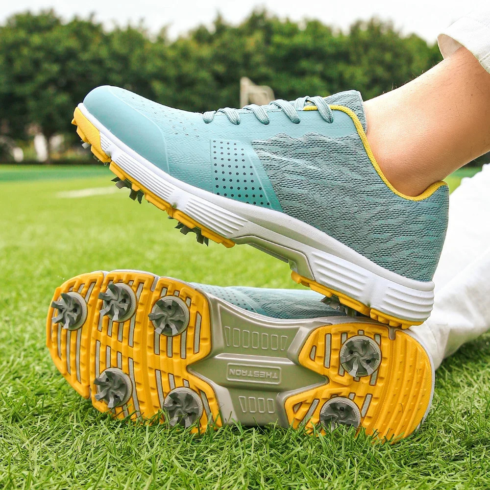 Men Spikes Golf Shoes Professional Sneakers Comfortable Walking Footwears for Golfers 241112