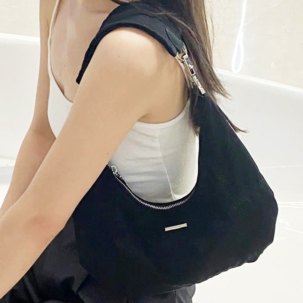 Women Vintage Underarm Bag Versatile Zipper Hobos Small Shoulder Bags Purse Casual Soft Satchel Bag Trendy Daily Dating Bag