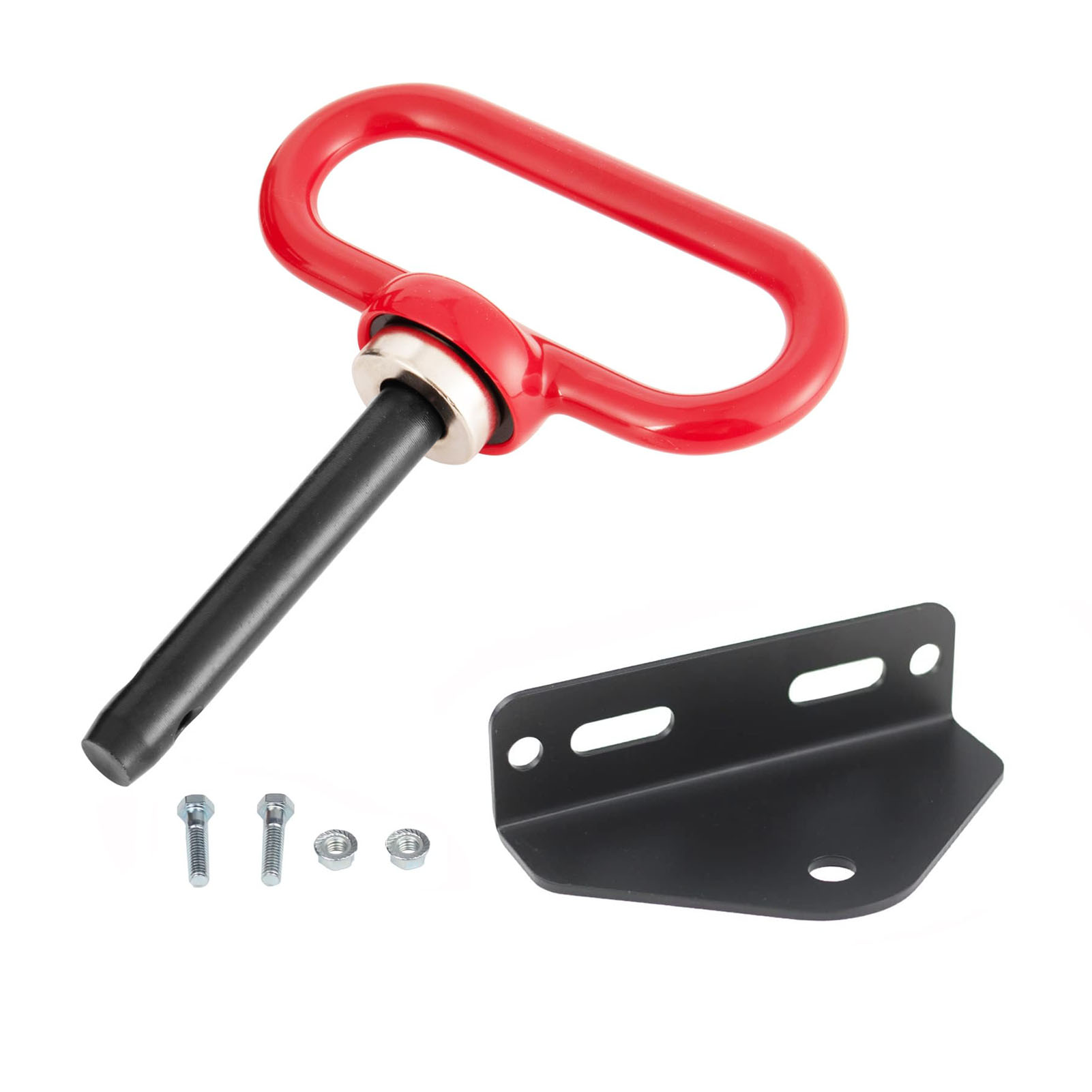 Universal Heavy Duty Magnetic Hitch Magnet Trailer Gate Pin for Mowers, Lawn Tractors with 2 Bolts -1/2'' R-Clip