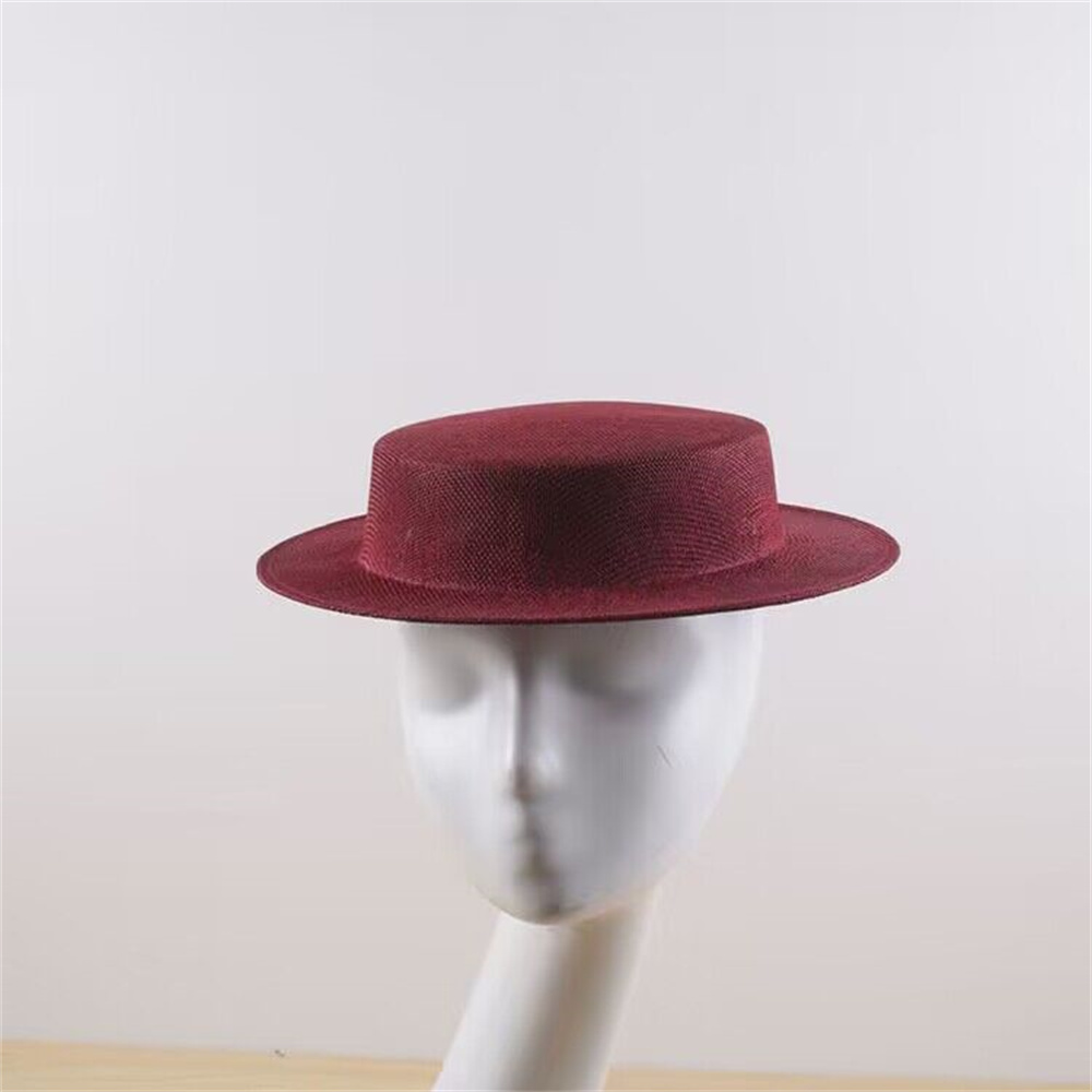 27CM Women Fascinator Millinery Hat Base Party Wedding Sinamay Headwear Making Materil Fedoras Derby Headpiece Hair Accessories 84a5d 5 62ea8