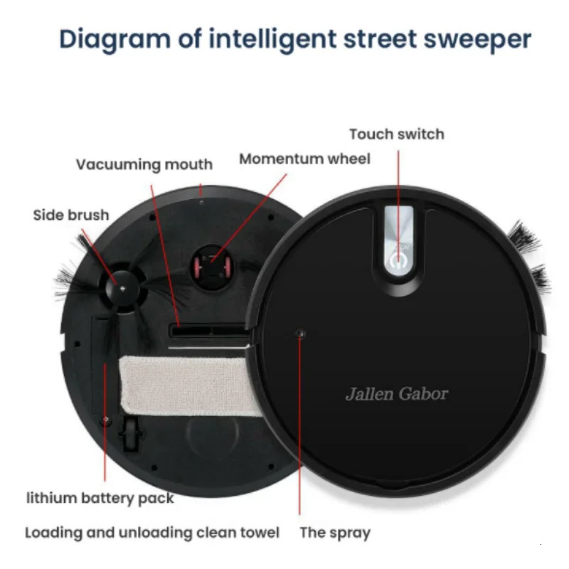 5-in-1 wireless intelligent robot vacuum cleaner multifunctional and ultra quiet vacuum cleaner for household appliances 241112