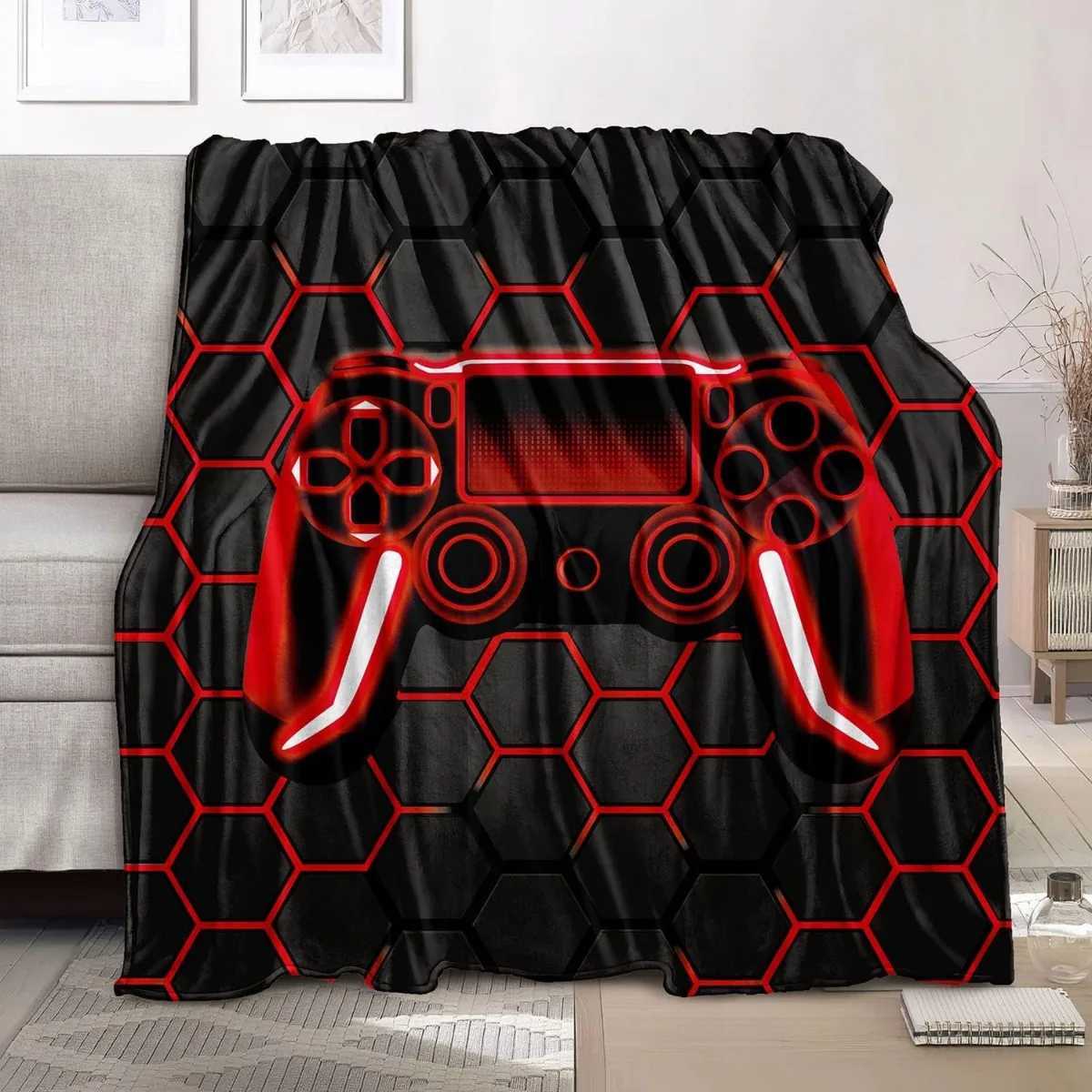 Bedding Gaming Throw Blanket Super Soft Gamer Gift for Couch Sofa for For Kids Boys Teens Video GameXJ241111