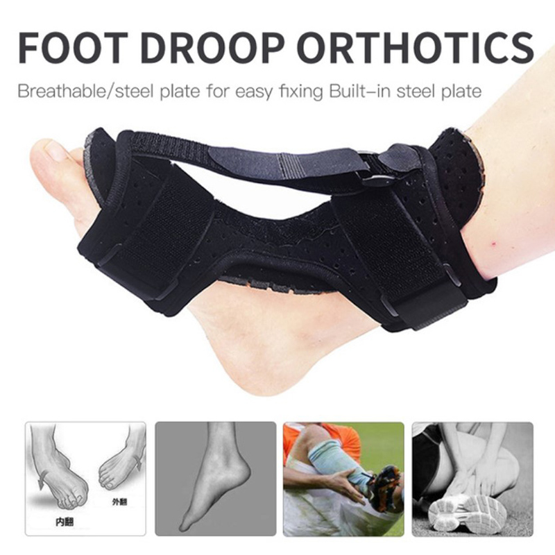 Adjustable Plantar Fascia Recovery Splint Foot Drop Orthosis Stabilizer Brace Pain Relief Ankle Sprain Care Fixed Foot Support