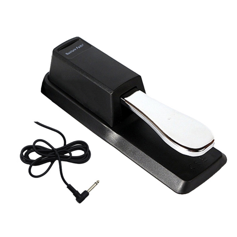 Piano Sustain Pedal Damper Pedal Polarity Switch Sustain Pedal Foot Switch 6.5mm Plug for Digital Piano MIDI Keyboard