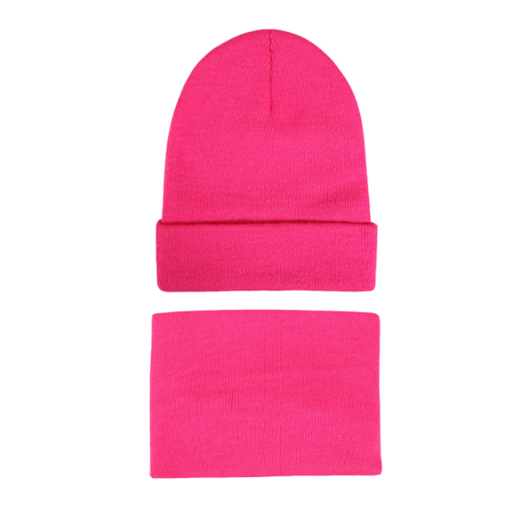 Women Winter Warm Cable Crochet Knit Style Trendy Cap Scarf Set Hat for Hiking