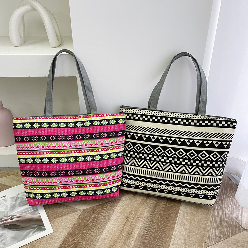 Summer Tote Women's Crossbody Canvas Denim Shipping Handbag Versatile Vintage Leather One-Shoulder Casual Messenger Bag Genuine Leather BagVoyage