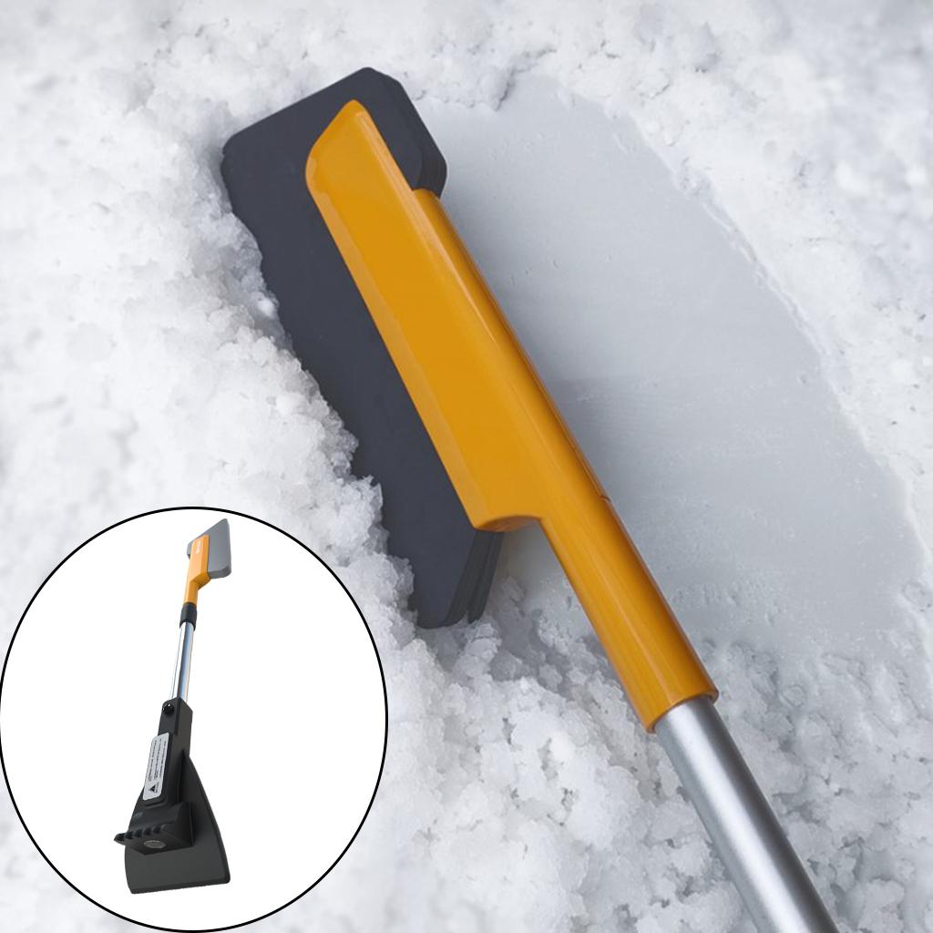 Ice Car Windshield Extendable Scraper No Scratches Removal Auto Glass Tool SUV smile