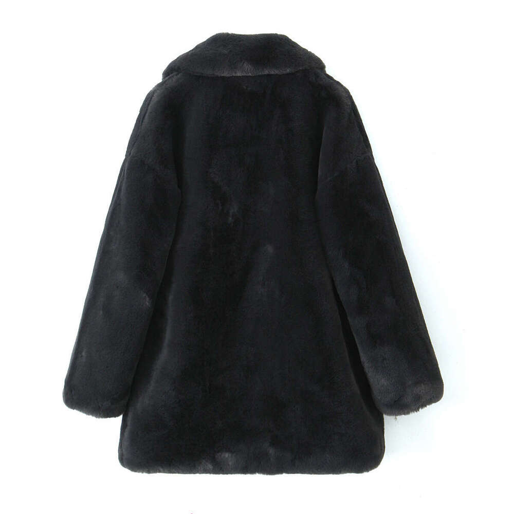 shanshi fur coat women Women's Winter Fashion Warm Artificial Fur Loose Coat