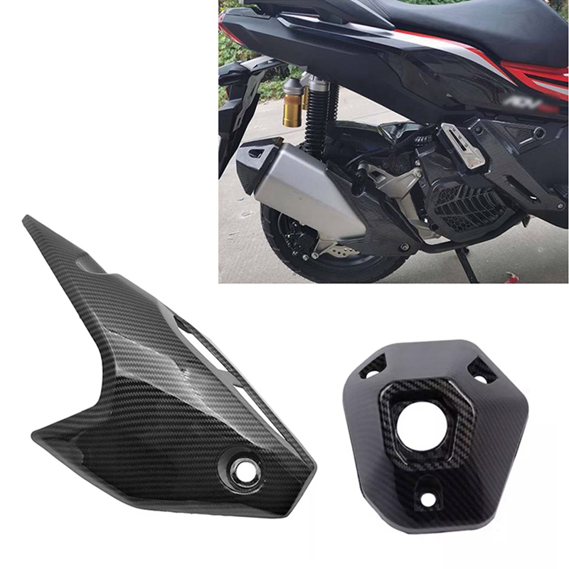 4Pcs Exhaust Muffler Pipe Heat Shield Guard Port Protective Cover For HONDA ADV150 ADV 150 2019-2020