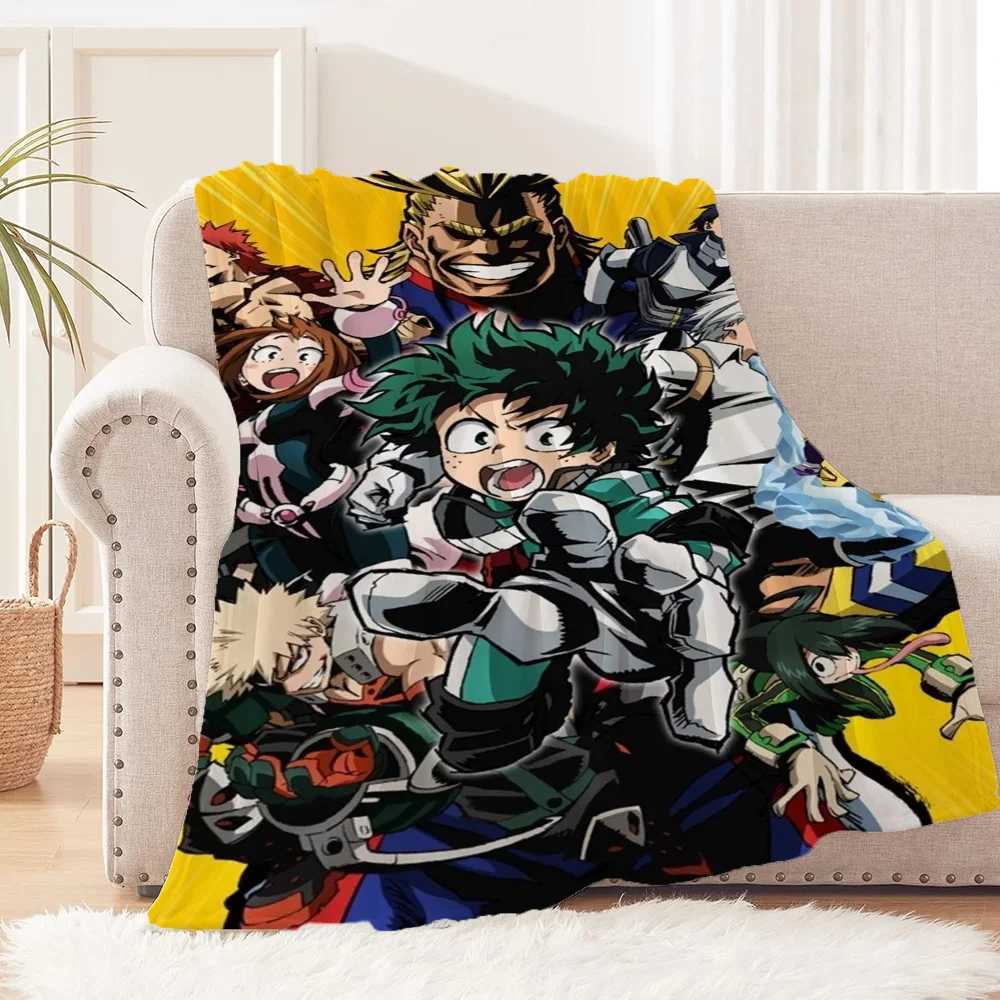 Luxury Blankets Throws My Hero Academia Fluffy Plaid Funny Blanket Bed Blanket 150cm X 200cm Blankets Sofa Decoration CobijaXJ241111