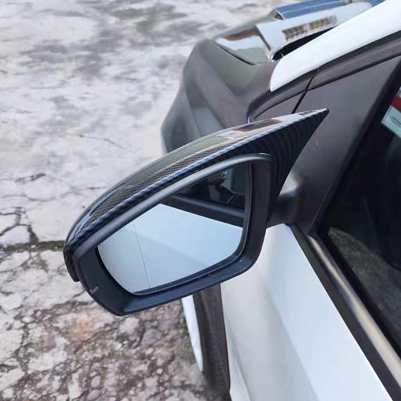 Car Side Rearview Wing Mirror Cover Caps Shell Trim OX Horn Style For VW Polo 5 6R 6C 2009-2017 Accessories 43935