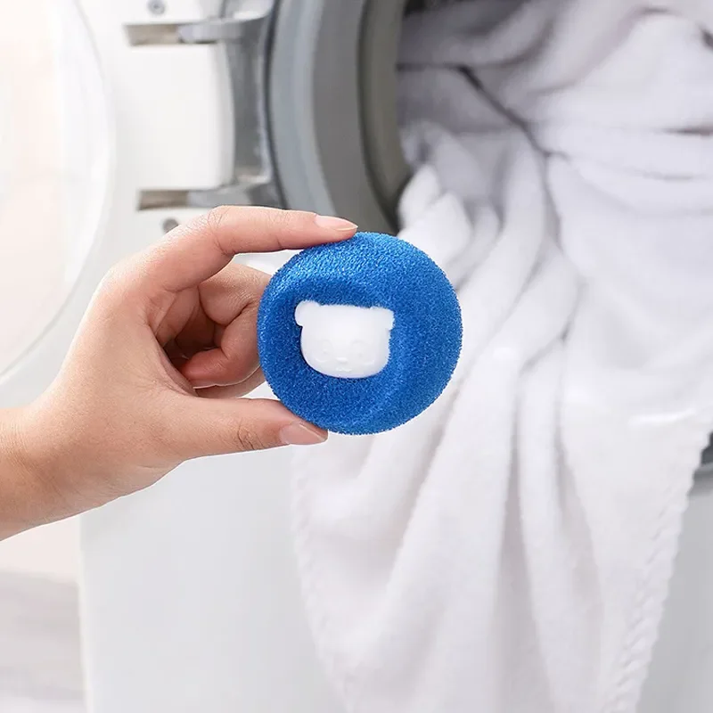 20pcs Pet Hair Remover Reusable Ball Wool Sticker Cat Hair Pet Fur Lint Catcher Cleaning Tools Laundry Washing Machine Filter