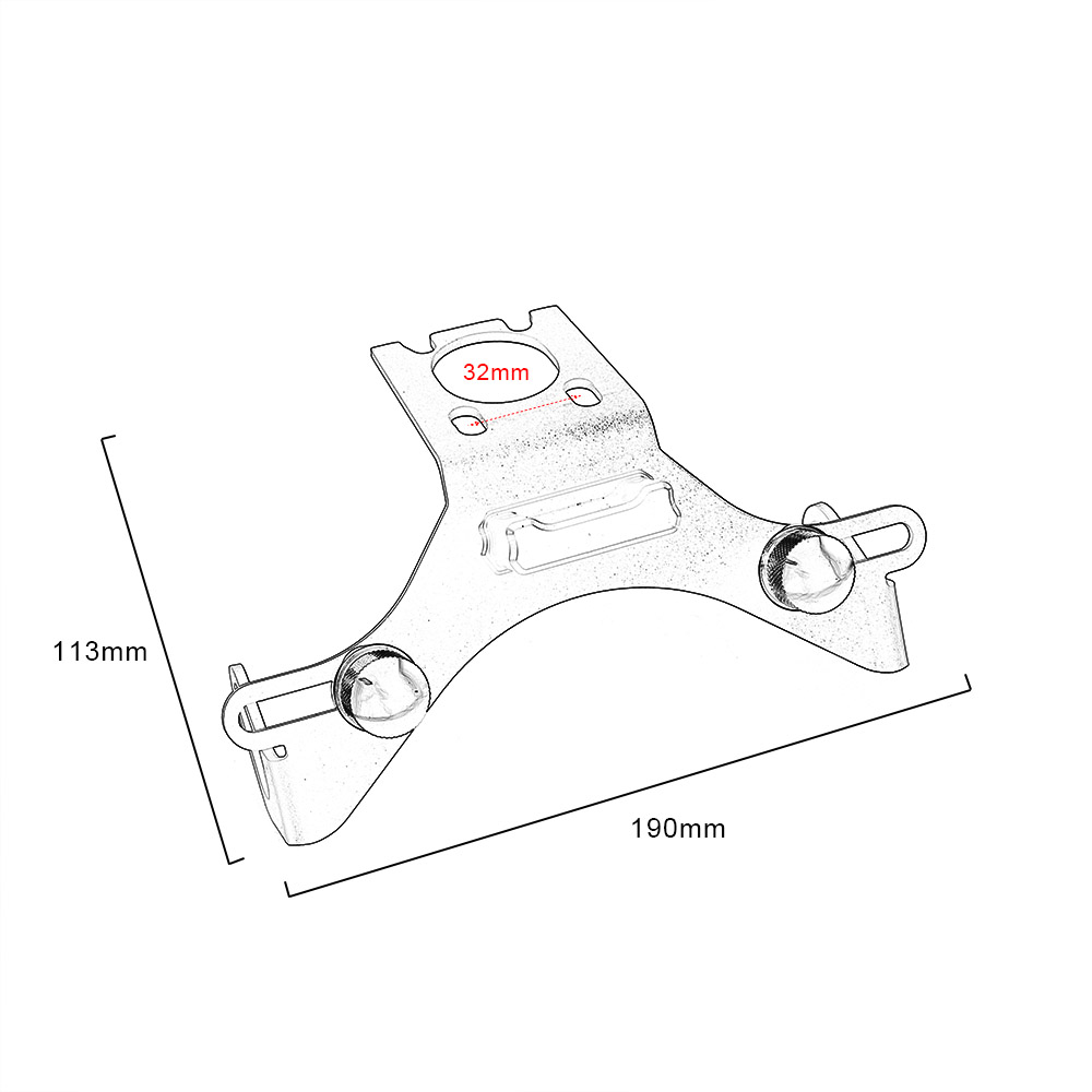 For Yamaha YZFR6 License Plate Holder With LED YZF-R6 YZF R6 2006-2016 Motorbike Tail Tidy Fender Eliminator Bracket Accessories