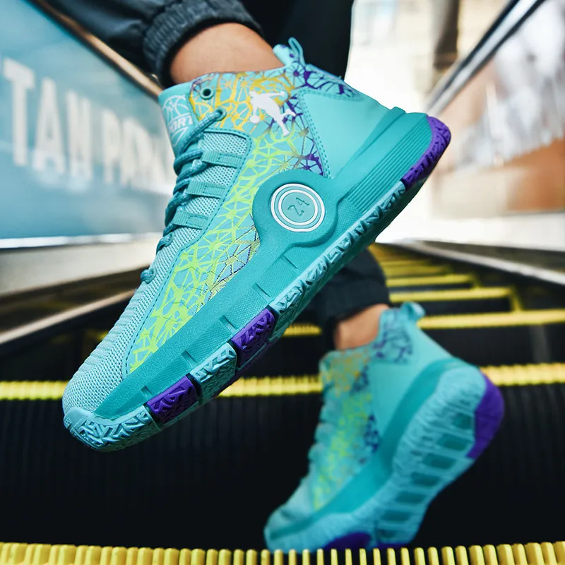 New Brand Boys Basketball Shoes For Kids Breathable Mens Basket Sneakers High-Top Women Trainer Shoes Basket Homme Zapatillas