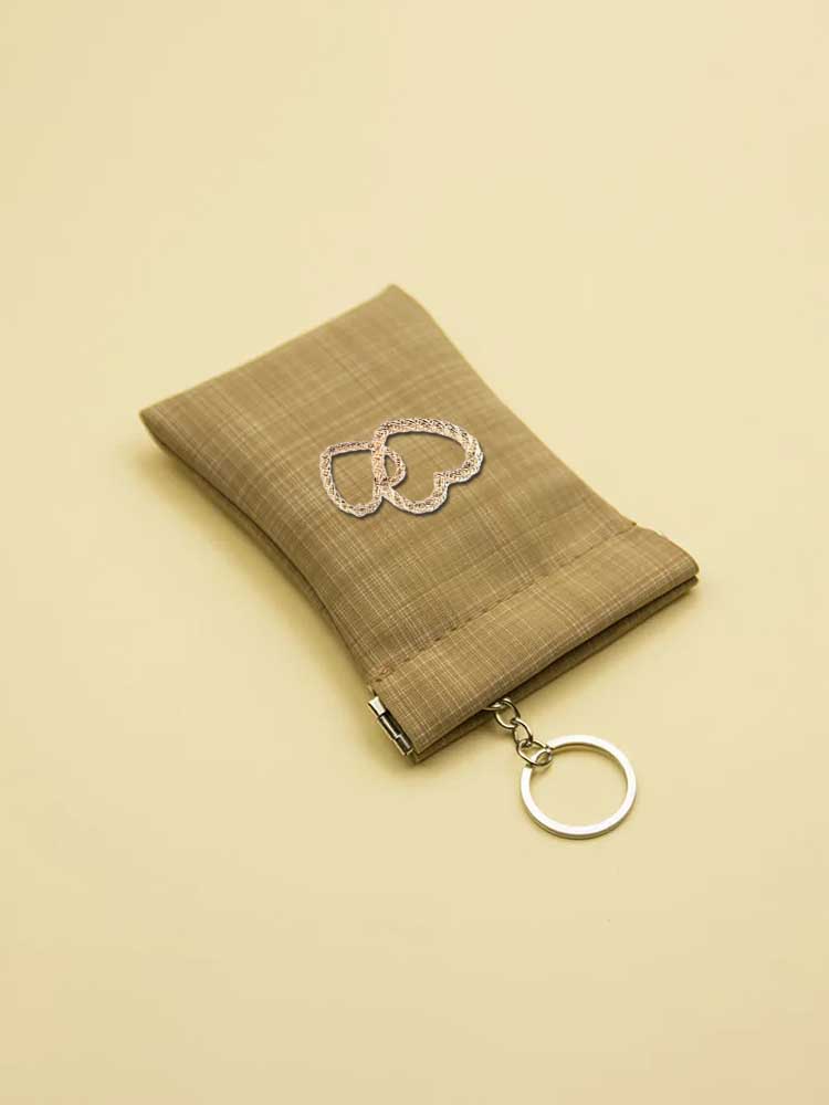 Key Wallets - PU Case Durable & Multi-Use Modernism Luminous Sphere Decor dfeda