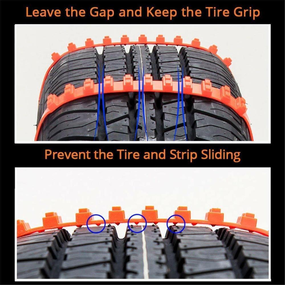 Anti-Skid Cable Ties Car Winter Anti-Slip Tyre Chains Outdoor Snow Tire Anti Skid Chain Emergency Accessories