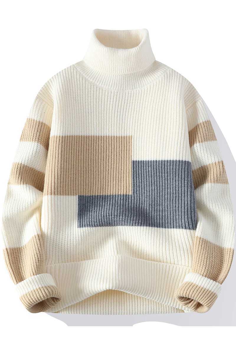 Sweater mens winter Korean casual turtle neck warm sweater mens fashion sweater mens wool sweater W2411111