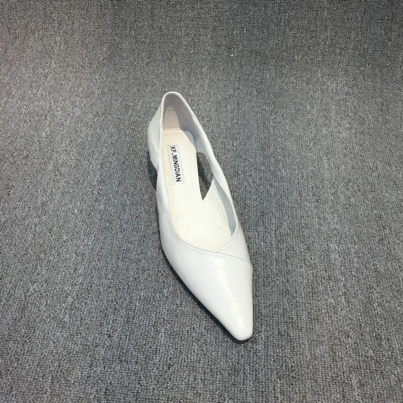 Womens Shoes 2024 Comfortable Womens Summer Shoes Moccasins Blue Low Heels Elegant Pointed Toe High Quality Young 241111