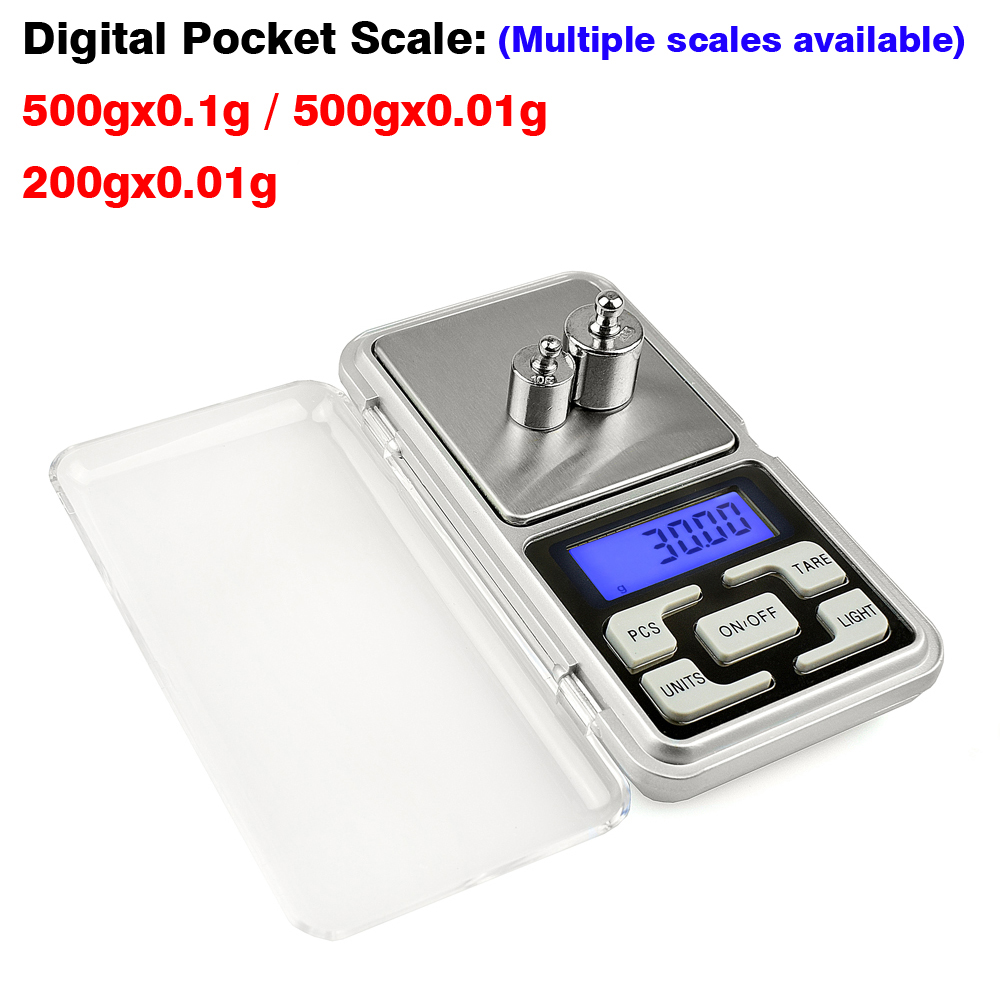 NEWACALOX 200g/500g Digital Pocket Scale 0.01g/0.1g Mini 2025 Electronic Grams Reloading Weight Scale new for Food Jewelry Kitchen Scale