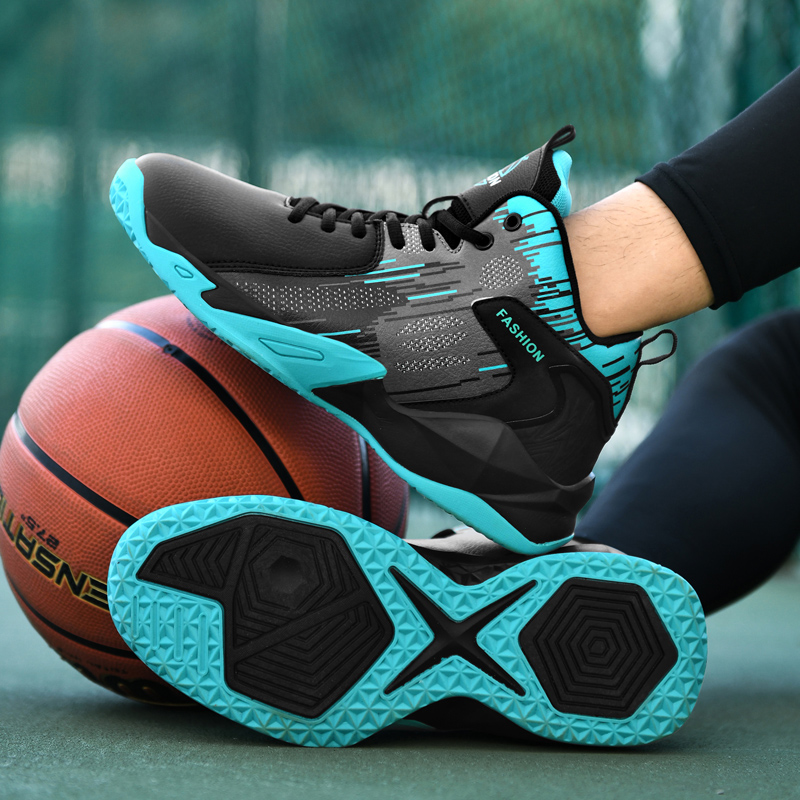 Big Size 48 Basketball Shoes Men Breathable Cushioning Non-Slip Outdoor Sports Gym Training Athletic Basketball Sneakers Women
