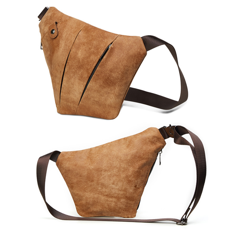 Bag Anti-Theft Men Genuine Leather Messenger Shoulder s For New Chest Pack Vintage Crossbody Motorcycle 9921e