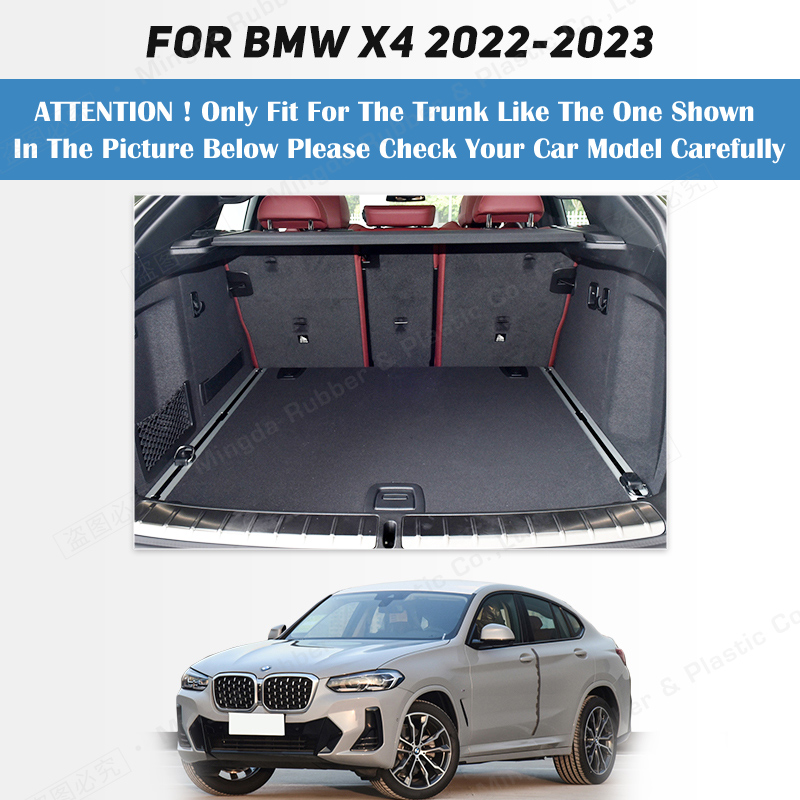 Auto Full Coverage Trunk Mat For X4 2022 2023 Leather Car Boot Cover Pad Cargo Liner Interior Protector Accessories 46bc8