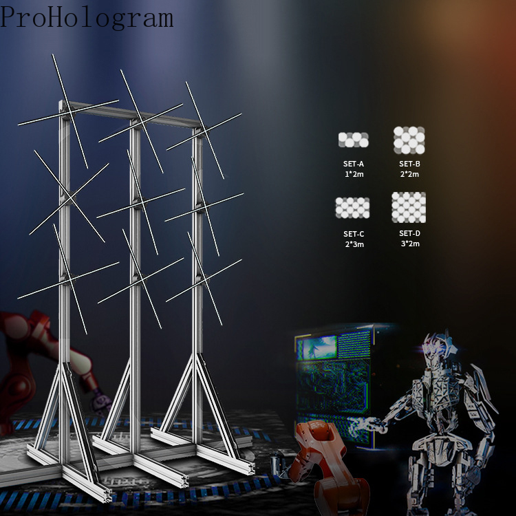 3D Hologram Projector Fan Wifi Control Led Sign Holographic Lamp Player 3D Projector Light Support Images Video Splicing
