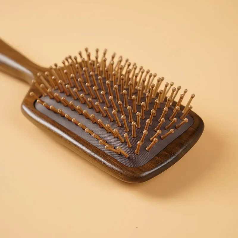 Sandalwood air cushion hair brush air bag massage comb used for long curled household use with a smooth head meridian W241112