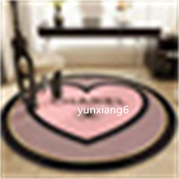 Designer living room circular carpet classic logo printed carpet bedroom living room coffee table mat rugs Home decoration carpet