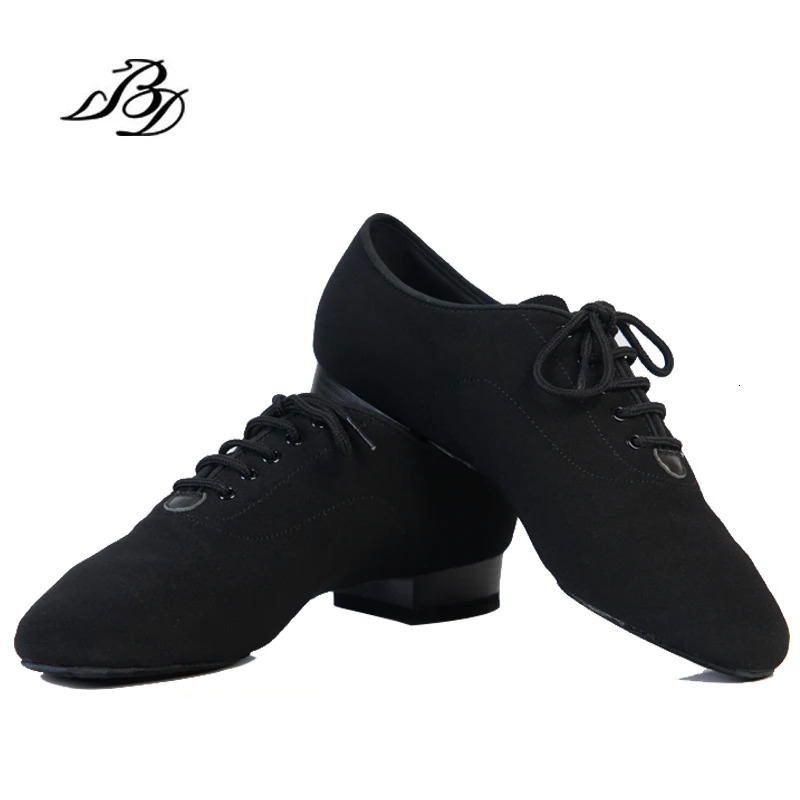 Sports shoes BD dance shoes mens shoes square dance social ballroom Latin 309 black 317 modern shoes Oxford shoes 25MM canvas 241111