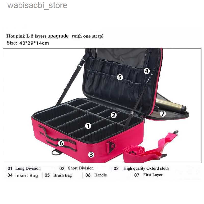 Cosmetic Bags Travel Makeup Bag Professional Make Up Box Cosmetics Pouch Bags Beauty Case For Makeup Women Fashion Cosmetic Bag L49