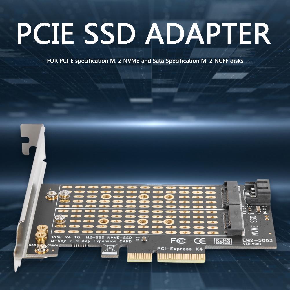 Add On Cards PCIE to M2/M.2 Adapter 2025 SATA M.2 SSD PCIE Adapter NVME/M2 PCIE Adapter SSD new M2 to SATA PCI-E Card for Desktop PC