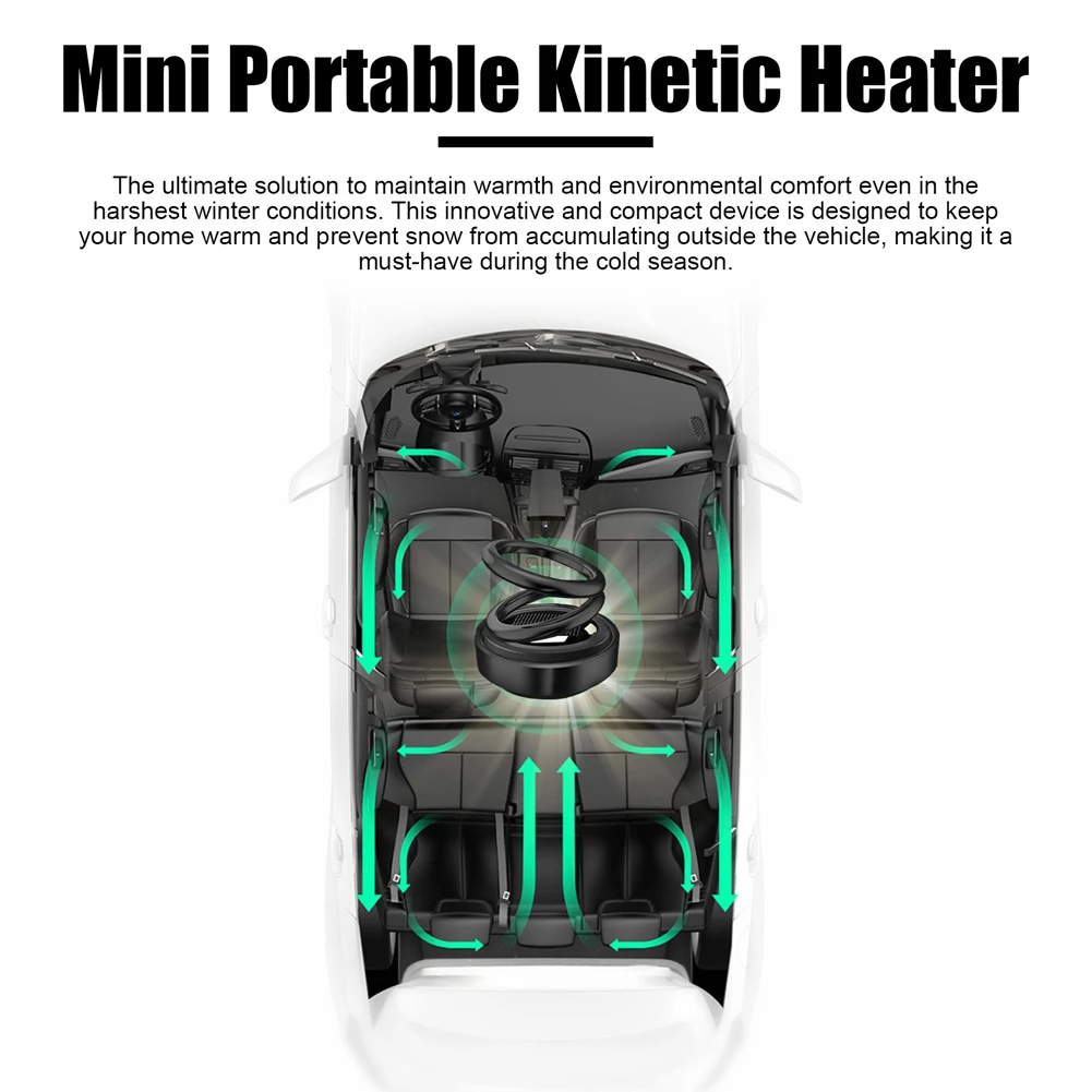 Automotive Car Heaters Windshield Defroster Kinetic Heater for Car Mini Portable Kinetic Molecular Air Freshener Car Accessories
