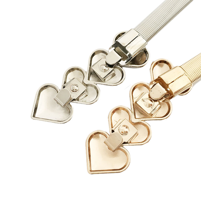 Elastic Belts Women Stretch Skinny Waist Belt Wedding Design Clasp Metal e8072 5